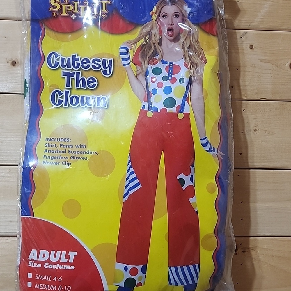 Cutesy The Clown Costume NEW Size LARGE Adults - Picture 5 of 6